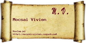 Mocsai Vivien névjegykártya