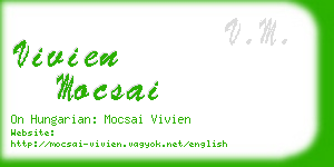 vivien mocsai business card